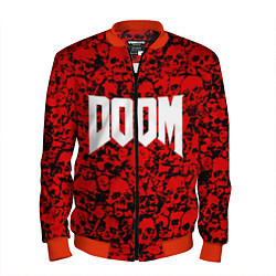 Бомбер мужской DOOM: Blooded Skuls, цвет: 3D-красный