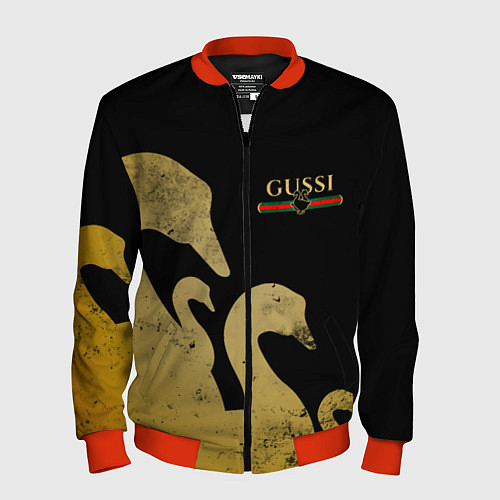 Мужской бомбер GUSSI: Gold Edition / 3D-Красный – фото 1