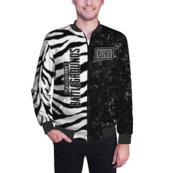 Бомбер мужской PUBG: Zebras Lifestyle, цвет: 3D-черный — фото 2