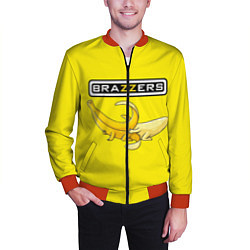 Бомбер мужской Brazzers: Yellow Banana, цвет: 3D-красный — фото 2