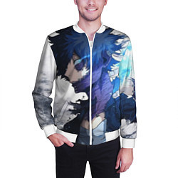 Бомбер мужской Академия героев - Даби, цвет: 3D-белый — фото 2