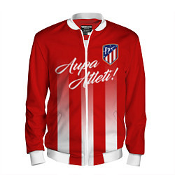 Бомбер мужской Aupa Atleti, цвет: 3D-белый