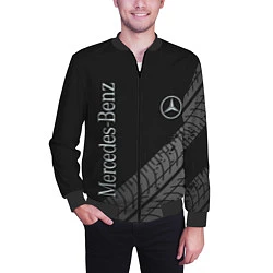 Бомбер мужской Mercedes AMG: Street Style, цвет: 3D-черный — фото 2