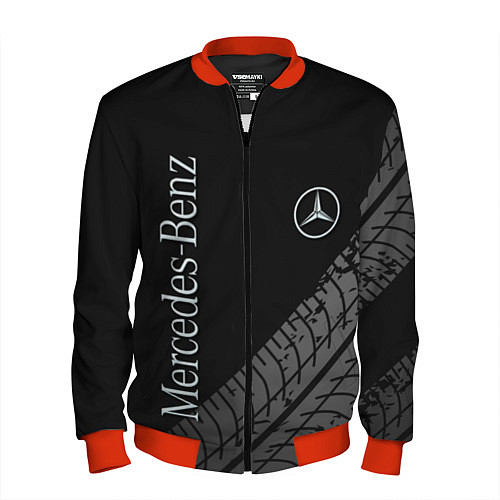 Мужской бомбер Mercedes AMG: Street Style / 3D-Красный – фото 1