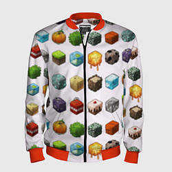 Мужской бомбер Minecraft Cubes