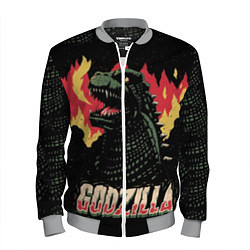 Бомбер мужской Flame Godzilla, цвет: 3D-меланж