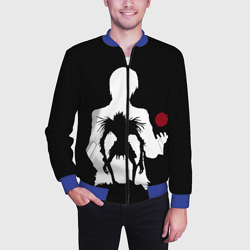 Мужской бомбер Рюк в свете / 3D-Синий – фото 3