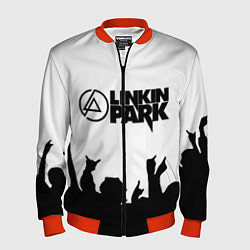Бомбер мужской LINKIN PARK, цвет: 3D-красный