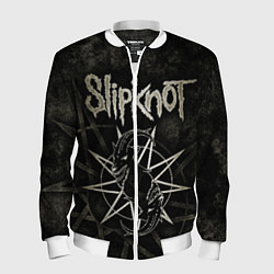 Бомбер мужской Slipknot goat, цвет: 3D-белый