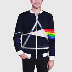 Бомбер мужской PINK FLOYD, цвет: 3D-белый — фото 2