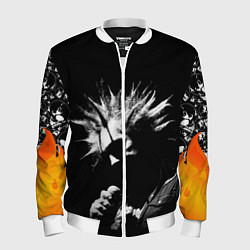 Бомбер мужской Король и Шут Анархия спина, цвет: 3D-белый