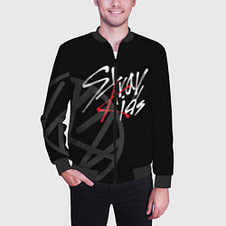 Бомбер мужской Stray Kids, цвет: 3D-черный — фото 2