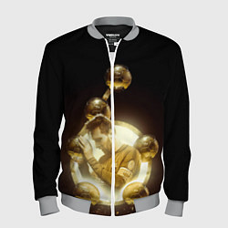 Бомбер мужской Месси шестикратный, цвет: 3D-меланж