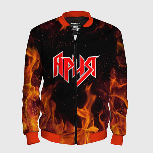 Мужской бомбер АРИЯ / 3D-Красный – фото 1