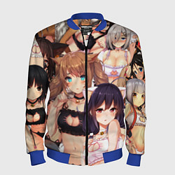 Бомбер мужской Ahegao, цвет: 3D-синий