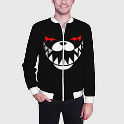 Бомбер мужской MONOKUMA BLACK, цвет: 3D-белый — фото 2