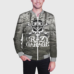 Бомбер мужской Crazy garage, цвет: 3D-меланж — фото 2