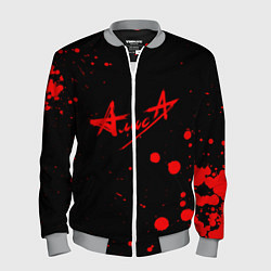 Бомбер мужской АлисА, цвет: 3D-меланж