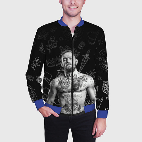 Мужской бомбер CONOR McGREGOR / 3D-Синий – фото 3
