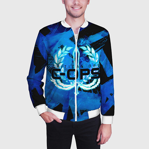 Мужской бомбер C-OPS / 3D-Белый – фото 3