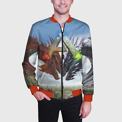 Бомбер мужской Ark Survival Evolved, цвет: 3D-красный — фото 2