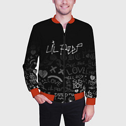 Бомбер мужской LIL PEEP, цвет: 3D-красный — фото 2