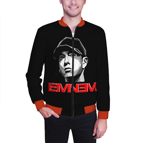 Мужской бомбер Eminem / 3D-Красный – фото 3