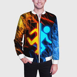 Бомбер мужской PORTAL, цвет: 3D-белый — фото 2