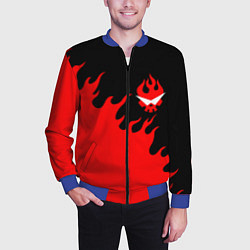 Бомбер мужской GURREN LAGANN, цвет: 3D-синий — фото 2