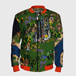 Бомбер мужской Heroes of Might and Magic, цвет: 3D-красный