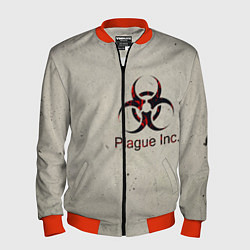Бомбер мужской Plague Inc, цвет: 3D-красный