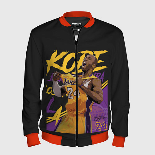 Мужской бомбер Kobe Bryant / 3D-Красный – фото 1