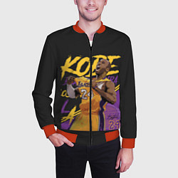 Бомбер мужской Kobe Bryant, цвет: 3D-красный — фото 2