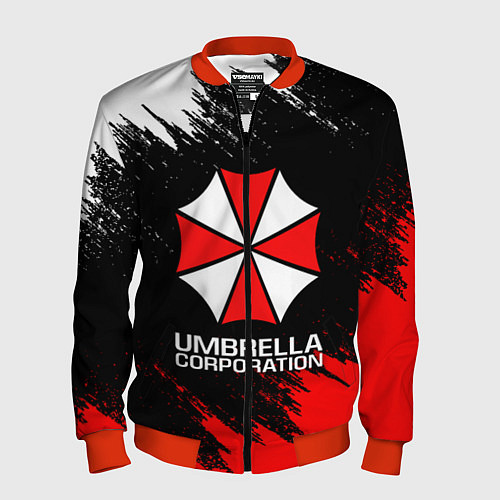 Мужской бомбер UMBRELLA CORP / 3D-Красный – фото 1