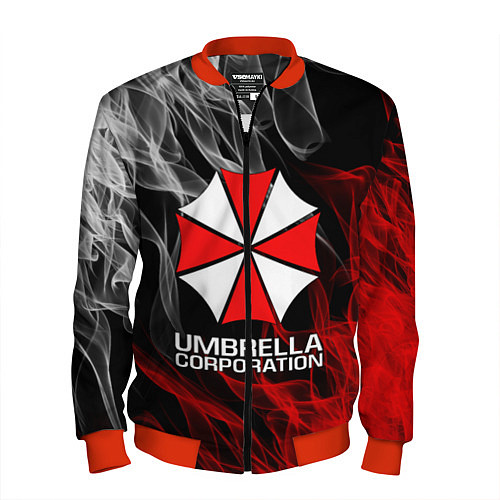 Мужской бомбер UMBRELLA CORP / 3D-Красный – фото 1