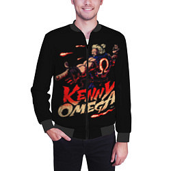 Бомбер мужской Kenny Omega Street Fighter, цвет: 3D-черный — фото 2