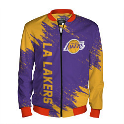 Бомбер мужской LA LAKERS, цвет: 3D-красный