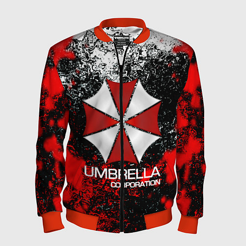 Мужской бомбер UMBRELLA CORP / 3D-Красный – фото 1