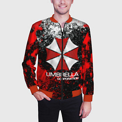 Бомбер мужской UMBRELLA CORP, цвет: 3D-красный — фото 2
