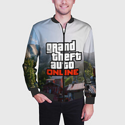 Бомбер мужской GTA Online, цвет: 3D-черный — фото 2