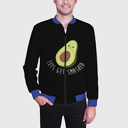 Бомбер мужской Авокадо, цвет: 3D-синий — фото 2