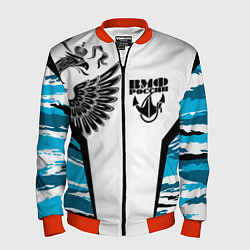 Бомбер мужской ВМФ России камуфляж, цвет: 3D-красный