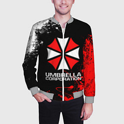 Бомбер мужской UMBRELLA CORPORATION, цвет: 3D-меланж — фото 2