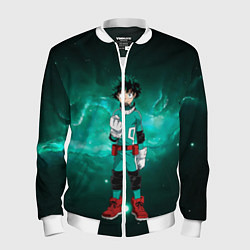 Бомбер мужской Изуку Мидория, цвет: 3D-белый