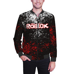 Бомбер мужской ROBLOX, цвет: 3D-черный — фото 2