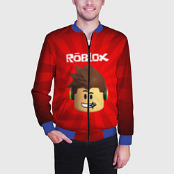 Бомбер мужской ROBLOX, цвет: 3D-синий — фото 2