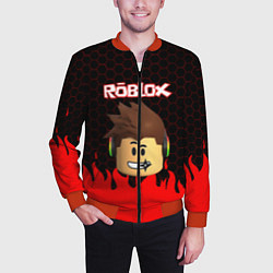 Бомбер мужской ROBLOX, цвет: 3D-красный — фото 2