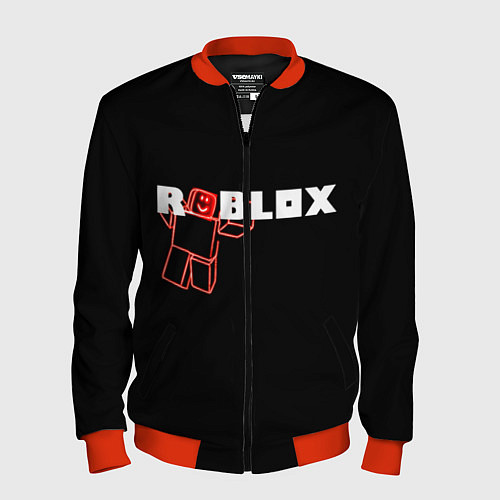 Мужской бомбер Роблокс Roblox / 3D-Красный – фото 1