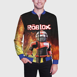 Бомбер мужской ROBLOX, цвет: 3D-синий — фото 2