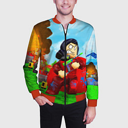 Бомбер мужской ROBLOX, цвет: 3D-красный — фото 2